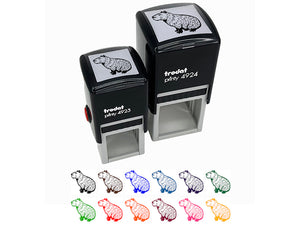 Capybara the Giant Friendly Rodent Self-Inking Rubber Stamp Ink Stamper