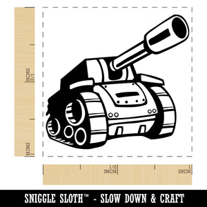 Cartoon Military Army Tank Self-Inking Rubber Stamp Ink Stamper