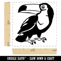 Curious Toco Toucan Bird Self-Inking Rubber Stamp Ink Stamper
