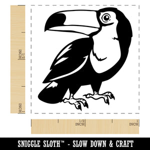 Curious Toco Toucan Bird Self-Inking Rubber Stamp Ink Stamper