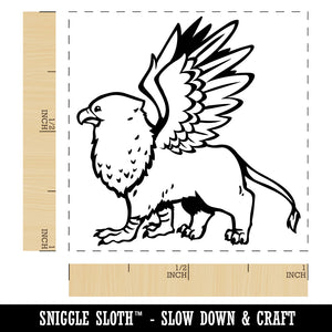 Enchanting Mythical Creature Griffin Self-Inking Rubber Stamp Ink Stamper