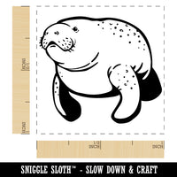 Gentle Manatee Self-Inking Rubber Stamp Ink Stamper