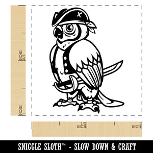 Pirate Parrot with Sword Self-Inking Rubber Stamp Ink Stamper