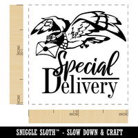 Special Delivery Carrier Pigeon with Mail Self-Inking Rubber Stamp Ink Stamper