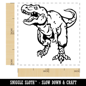 Tyrannosaurus Rex T-Rex Dinosaur on the Hunt Self-Inking Rubber Stamp Ink Stamper