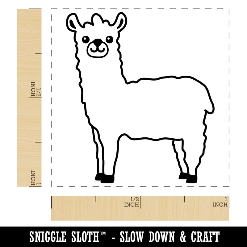 Lovely Llama Alpaca Self-Inking Rubber Stamp Ink Stamper