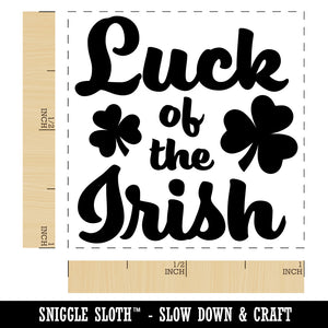 Luck of the Irish Shamrocks Saint Patrick's Day Self-Inking Rubber Stamp Ink Stamper