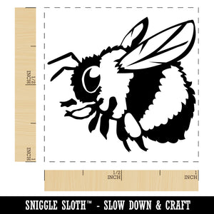 Cute Chubby Bumblebee Bee Insect Self-Inking Rubber Stamp Ink Stamper