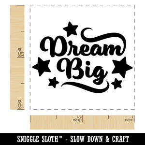 Dream Big Stars Motivational Self-Inking Rubber Stamp Ink Stamper