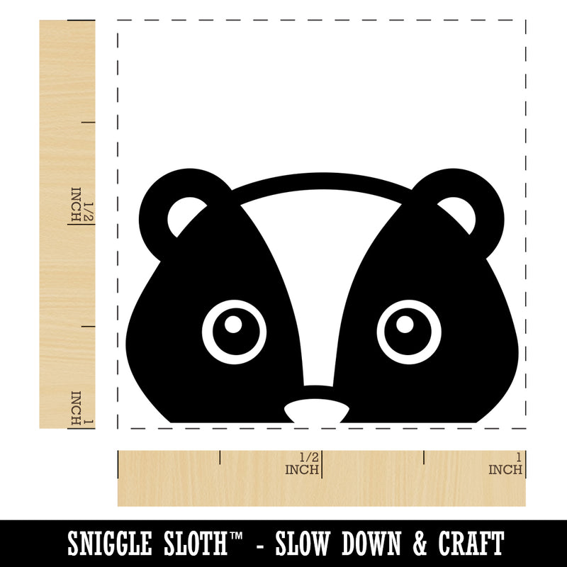 Peeking Skunk Self-Inking Rubber Stamp Ink Stamper