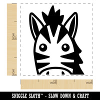 Peeking Zebra Self-Inking Rubber Stamp Ink Stamper