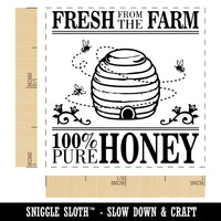 Fresh From The Farm Beehive Pure Honey Self-Inking Rubber Stamp Ink Stamper