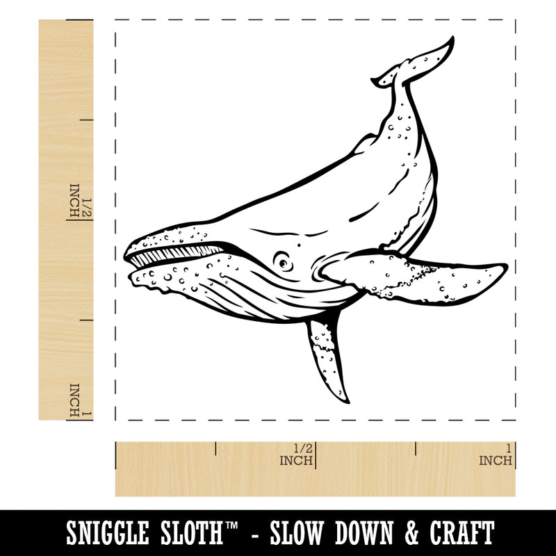 Humpback Whale Self-Inking Rubber Stamp Ink Stamper