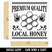 Premium Quality Local Honey with Bees and Honeycombs Self-Inking Rubber Stamp Ink Stamper