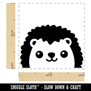 Peeking Hedgehog Self-Inking Rubber Stamp Ink Stamper