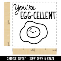 You're Egg-cellent Excellent Motivational Quote Pun Self-Inking Rubber Stamp Ink Stamper