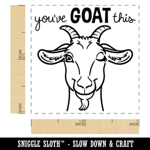 You've Goat Got This Motivational Quote Pun Self-Inking Rubber Stamp Ink Stamper