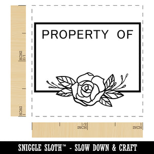 Simple and Elegant Rose Property of Label Self-Inking Rubber Stamp Ink Stamper