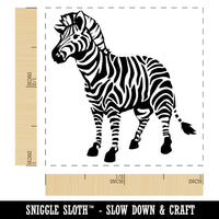 Abstract Striped Zebra Self-Inking Rubber Stamp Ink Stamper