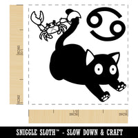 Astrological Cat Cancer Horoscope Zodiac Sign Self-Inking Rubber Stamp Ink Stamper