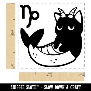 Astrological Cat Capricorn Horoscope Zodiac Sign Self-Inking Rubber Stamp Ink Stamper