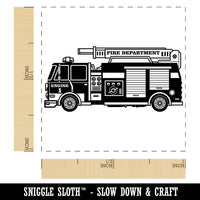 Firetruck Firefighter Safety First Responder Fire Department Vehicle Self-Inking Rubber Stamp Ink Stamper