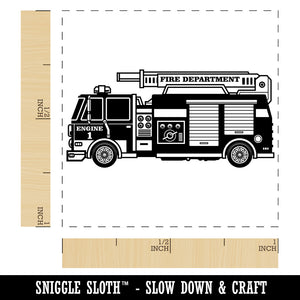 Firetruck Firefighter Safety First Responder Fire Department Vehicle Self-Inking Rubber Stamp Ink Stamper