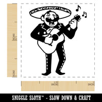Mariachi Band Man with Spanish Guitar Self-Inking Rubber Stamp Ink Stamper
