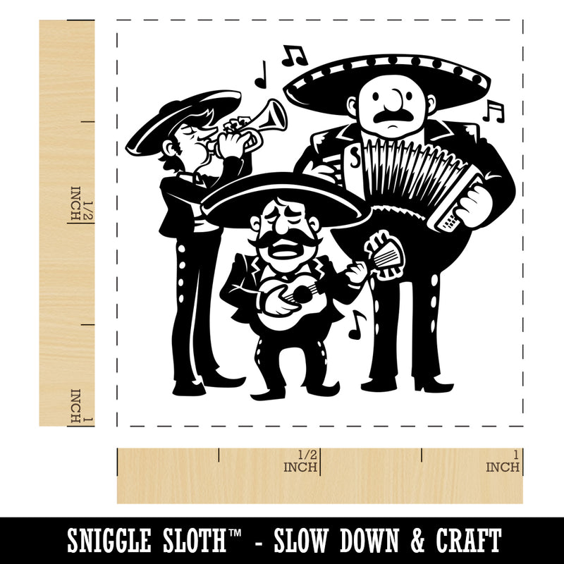 Mariachi Band Mexican Musical Group Self-Inking Rubber Stamp Ink Stamper