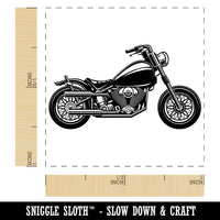 Motorcycle Motorbike Biker Vehicle Wheels Hog Self-Inking Rubber Stamp Ink Stamper