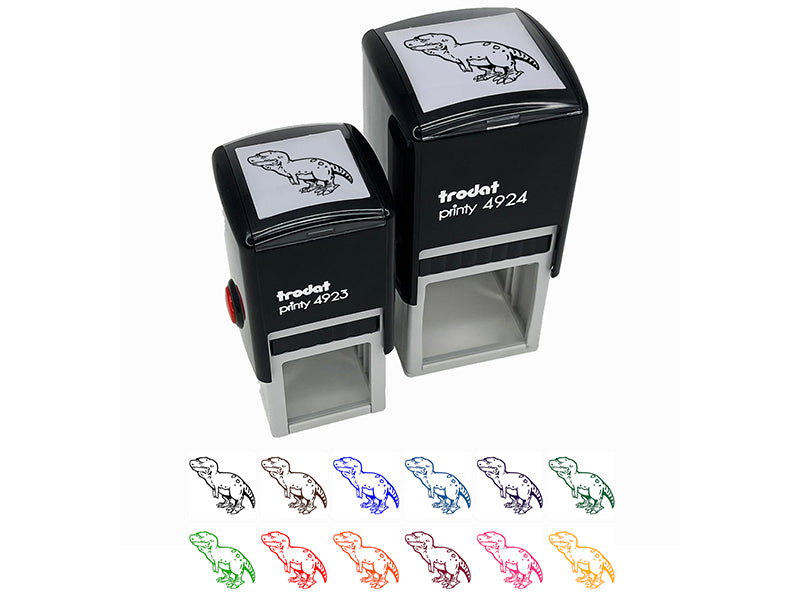 Sad Tyrannosaurus Rex Dinosaur Self-Inking Rubber Stamp Ink Stamper