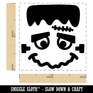 Halloween Frankenstein Face Self-Inking Rubber Stamp Ink Stamper