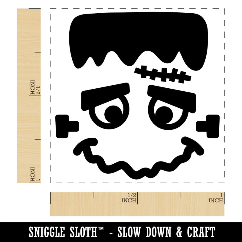 Halloween Frankenstein Face Self-Inking Rubber Stamp Ink Stamper