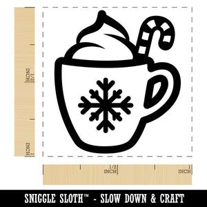 Christmas Hot Cocoa Self-Inking Rubber Stamp Ink Stamper