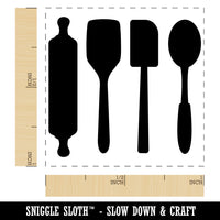 Kitchen Utensils Baking Cooking Self-Inking Rubber Stamp Ink Stamper