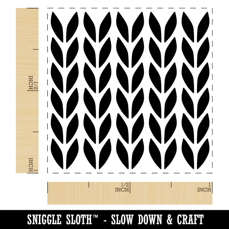 Knit Stitch Pattern Self-Inking Rubber Stamp Ink Stamper