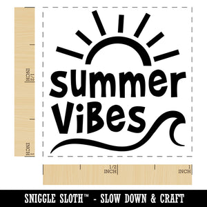 Summer Vibes Self-Inking Rubber Stamp Ink Stamper