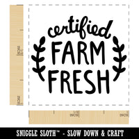 Certified Farm Fresh Self-Inking Rubber Stamp Ink Stamper