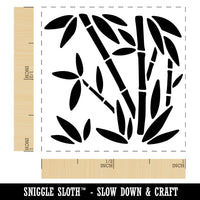 Bamboo Plants Self-Inking Rubber Stamp Ink Stamper