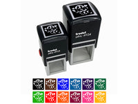 Hey Boo Ghost Halloween Self-Inking Rubber Stamp Ink Stamper