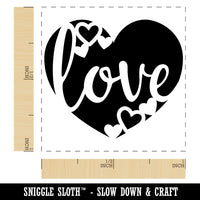 Love in Heart Wedding Anniversary Valentine's Day Self-Inking Rubber Stamp Ink Stamper