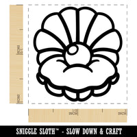 Pearl in Shell Self-Inking Rubber Stamp Ink Stamper