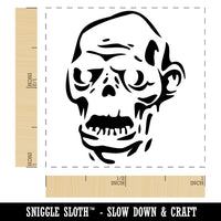 Spooky Zombie Head Halloween Monster Self-Inking Rubber Stamp Ink Stamper