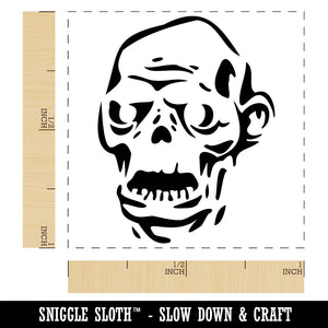 Spooky Zombie Head Halloween Monster Self-Inking Rubber Stamp Ink Stamper