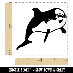 Curious Dolphin Self-Inking Rubber Stamp Ink Stamper