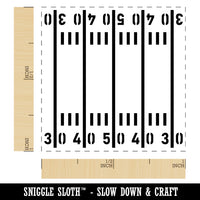 Football Field Yardlines Self-Inking Rubber Stamp Ink Stamper