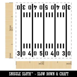 Football Field Yardlines Self-Inking Rubber Stamp Ink Stamper