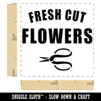 Fresh Cut Flowers Self-Inking Rubber Stamp Ink Stamper