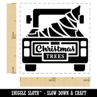 Christmas Tree Truck Self-Inking Rubber Stamp Ink Stamper