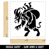 Krampus Christmas Monster Demon Devil Self-Inking Rubber Stamp Ink Stamper